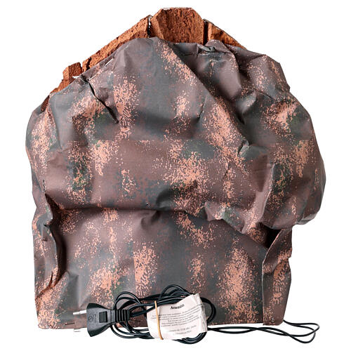 Borgo con case Natività illluminato presepe 12 cm 30x35x20 cm 4