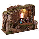 Cabaña 35x50x25 cm con luz y Natividad belén 10 cm s3