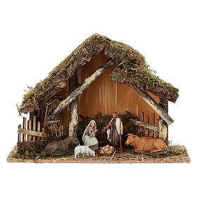 Nativity stable with irregular fences