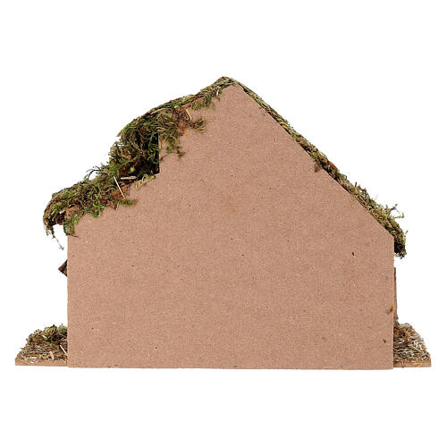 Nativity stable with irregular fencing 10 cm, 20x40x30 cm 9