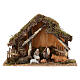 Nativity stable with irregular fencing 10 cm, 20x40x30 cm s1