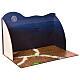 Nativity wooden panorama, dark blue s2