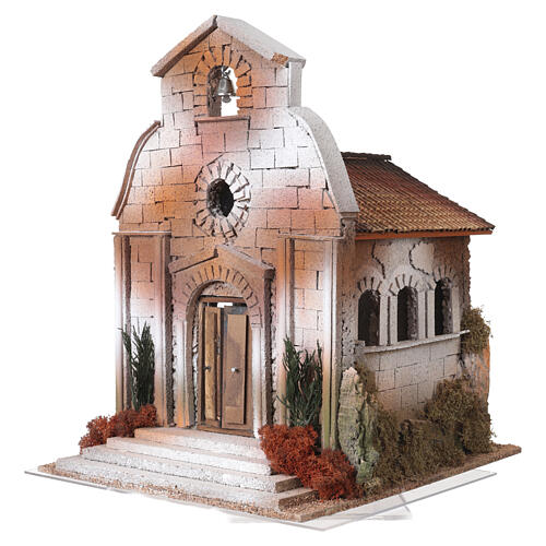Church furnished for Eucharistic celebration, 50x35x40 cm, for 14 cm statues 3