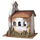 Iglesia amueblada para celebración eucarística 50x35x40 cm figuras 14 cm s5