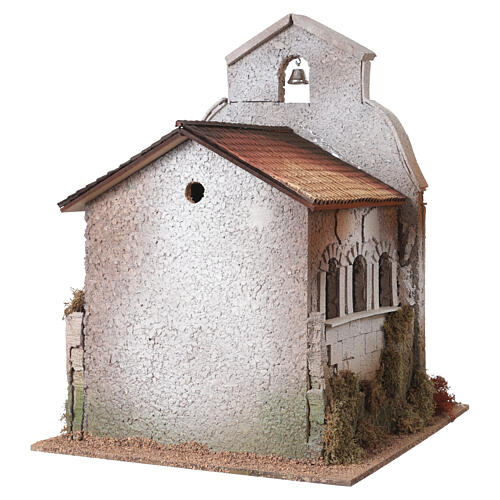 Chiesa arredata per celebrazione eucaristica 50x35x40 cm statue 14 cm 6