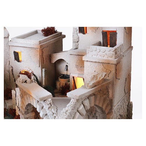 Complete Arab-style village, 40x70x50 cm, for 14 cm Nativity Scene 4
