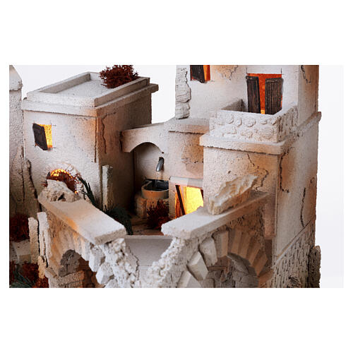 Complete Arab-style village, 40x70x50 cm, for 14 cm Nativity Scene 6