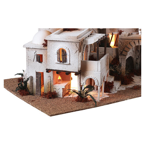 Borgo completo in stile arabo 40x70x50cm per presepe da 14 cm 8