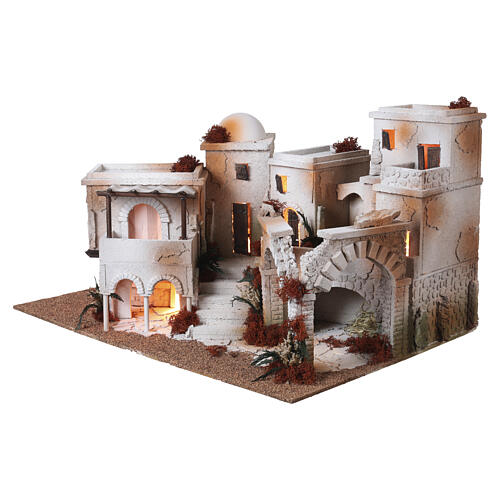 Complete Arabic Style Nativity Village 40x70x50cm for 14cm sets 3