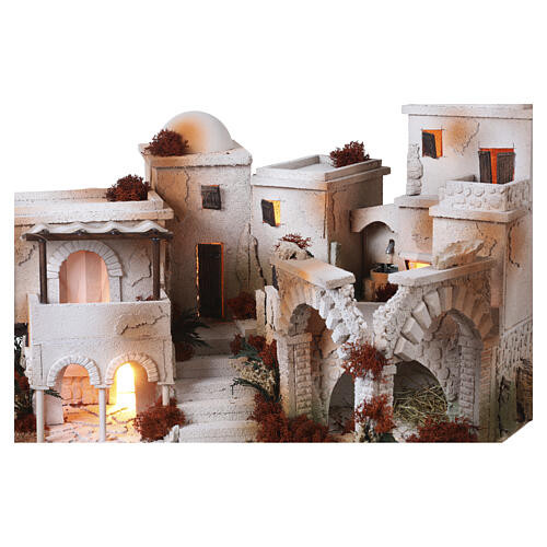 Complete Arabic Style Nativity Village 40x70x50cm for 14cm sets 7