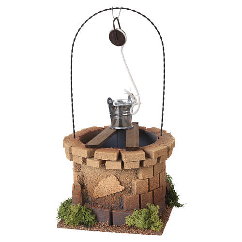 Rustikaler Ziehbrunnen – für 24-cm-Krippe, 30 × 15 cm 3