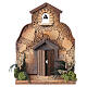 Rustic church for 10 cm Nativity Scene figures, 30x25x20 cm s1