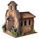 Igreja rústica para estátuas 30x25x20 cm para presépio de 10 cm s2