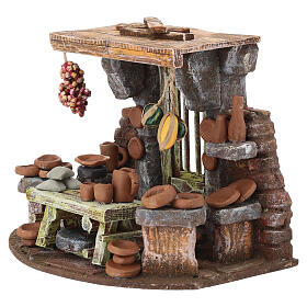 Ambientazione ceramista 15x20x15 cm presepe 8-10 cm