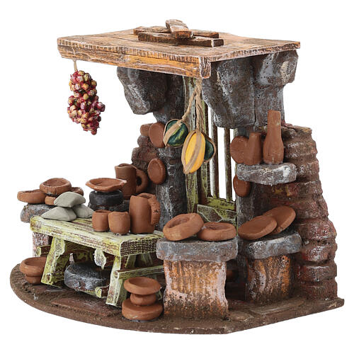 Ambientazione ceramista 15x20x15 cm presepe 8-10 cm 2