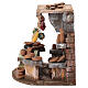 Ambientazione ceramista 15x20x15 cm presepe 8-10 cm s5
