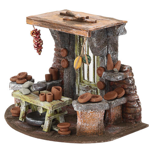 Ceramista ambientazione presepe 18x25x18 cm per presepe 10 cm 2