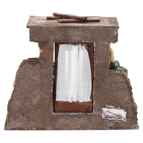 Krippenszene „Verkaufsstand mit Wassermelonen“ – für 8–10 cm Krippe, 15 × 20 × 15 cm 6