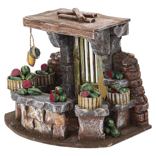 Venditore di cocomeri 15x20x15 cm presepe 8-10 cm 2