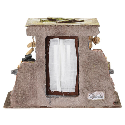 Krippenszene „Verkaufsstand mit Käse“ – für 10 cm Krippe, 18 × 25 × 18 cm 6