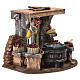 Ambientazione bottega delle castagne 15x20x15 cm presepe 8-10 cm s3