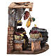 Ambientazione bottega delle castagne 15x20x15 cm presepe 8-10 cm s4