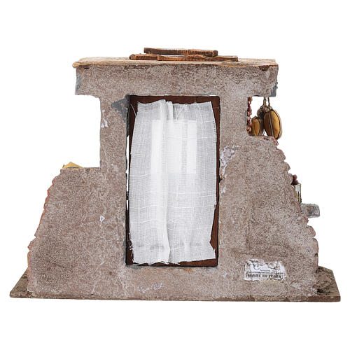 Chestnut seller, 20x25x20 cm, for 10 cm Nativity Scene 6