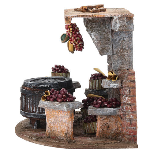 Vendeur de châtaignes 20x25x20 cm crèche 10 cm 5