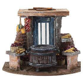 Venditore di castagne 20x25x20 cm presepe 10 cm