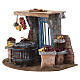 Scena venditore di castagne 20x25x20 cm presepe 10 cm s2