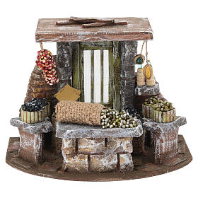 Olive stall, 20x25x20 cm, 10 cm Nativity Scene