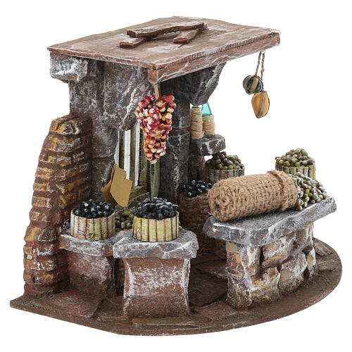 Banco delle olive 20x25x20 cm presepe 10 cm 3