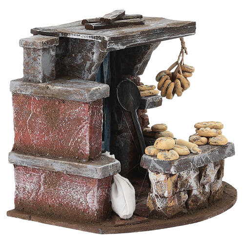 Ambientazione casa del pane 15x20x15 cm presepe 8-10 cm 3