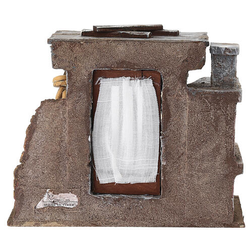 Ambientazione casa del pane 15x20x15 cm presepe 8-10 cm 6