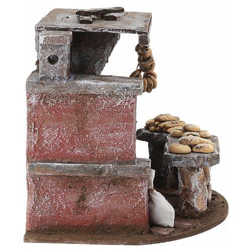 Scena forno pane 18x25x18 cm presepe 10 cm 5