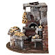 Scena forno pane 18x25x18 cm presepe 10 cm s4