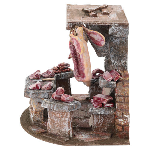 Butcher shop setting, 20x25x20 cm, for 10 cm Nativity Scene 5