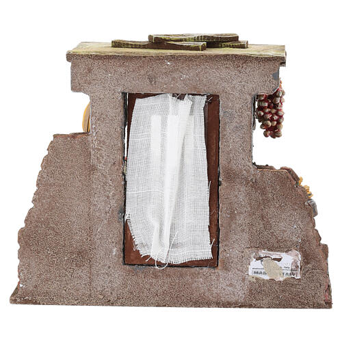 Fruit and vegetable market stall, 15x20x15 cm, for 8-10 cm Nativity Scene 6