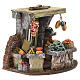 Ambientazione fruttivendolo 15x20x15 cm presepe 8-10 cm s3