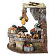 Ambientazione fruttivendolo 15x20x15 cm presepe 8-10 cm s5