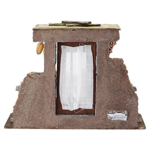 Scène marchand de fruits crèche 18x25x18 cm santons 10 cm 6