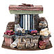 Scenografia venditore di stoffe 15x20x15 cm presepe 8-10 cm s1