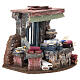 Scenografia venditore di stoffe 15x20x15 cm presepe 8-10 cm s3