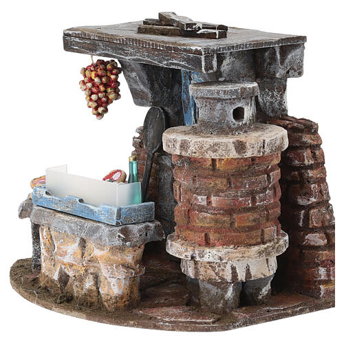Ambientazione pizzeria 15x20x15 cm presepe 8-10 cm 2