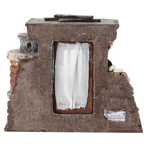 Ambientazione pizzeria 15x20x15 cm presepe 8-10 cm 6