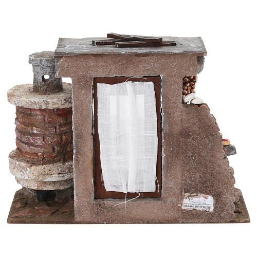 Scène pizzeria 20x25x20 cm crèche 10 cm 6