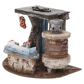 Scena pizzeria 20x25x20 cm presepe 10 cm