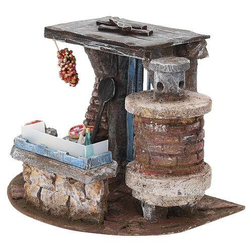 Scena pizzeria 20x25x20 cm presepe 10 cm 2
