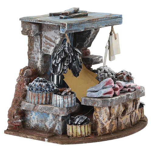 Scena presepe 8-10 cm banco del pesce 15x20x15 cm 3