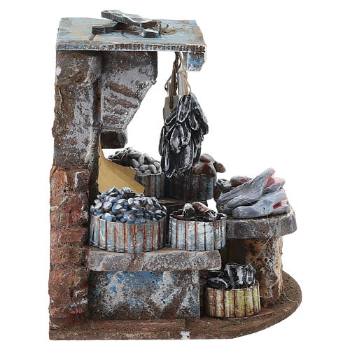 Scena presepe 8-10 cm banco del pesce 15x20x15 cm 4